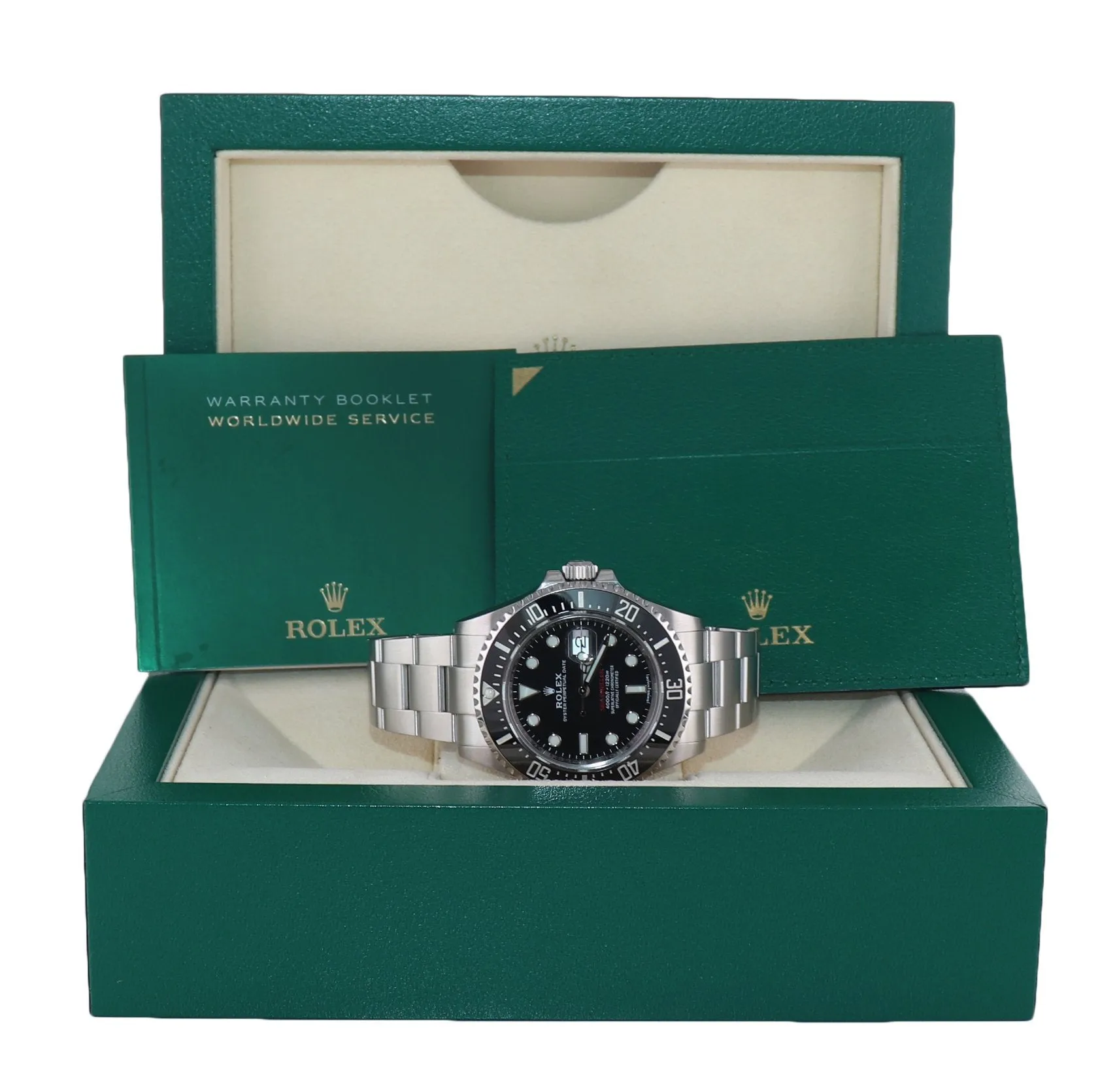 MK1 Rolex Sea-Dweller RED Ceramic 126600 Steel 43mm Watch Box
