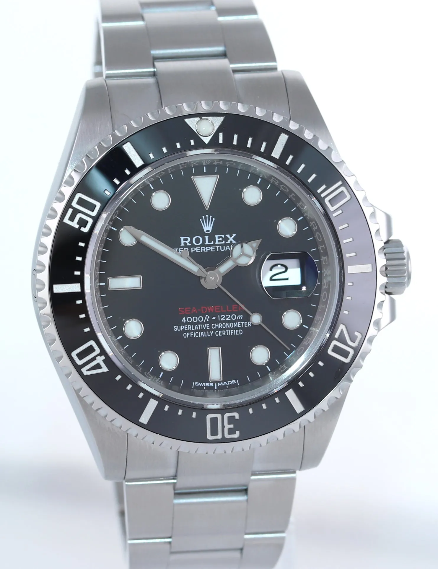 MK1 Rolex Sea-Dweller Red SD43 Black Ceramic 126600 Steel Dive 43mm Watch Box