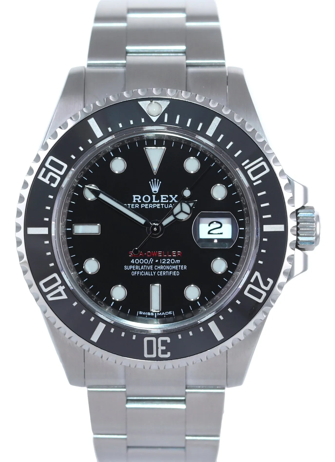 MK1 Rolex Sea-Dweller Red SD43 Black Ceramic 126600 Steel Dive 43mm Watch Box