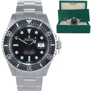 MK1 Rolex Sea-Dweller Red SD43 Black Ceramic 126600 Steel Dive 43mm Watch Box