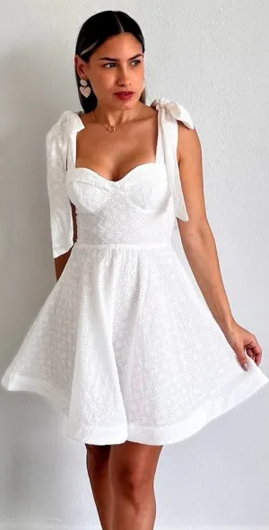 Modern & Romance Eyelet Fit & Flare Dress