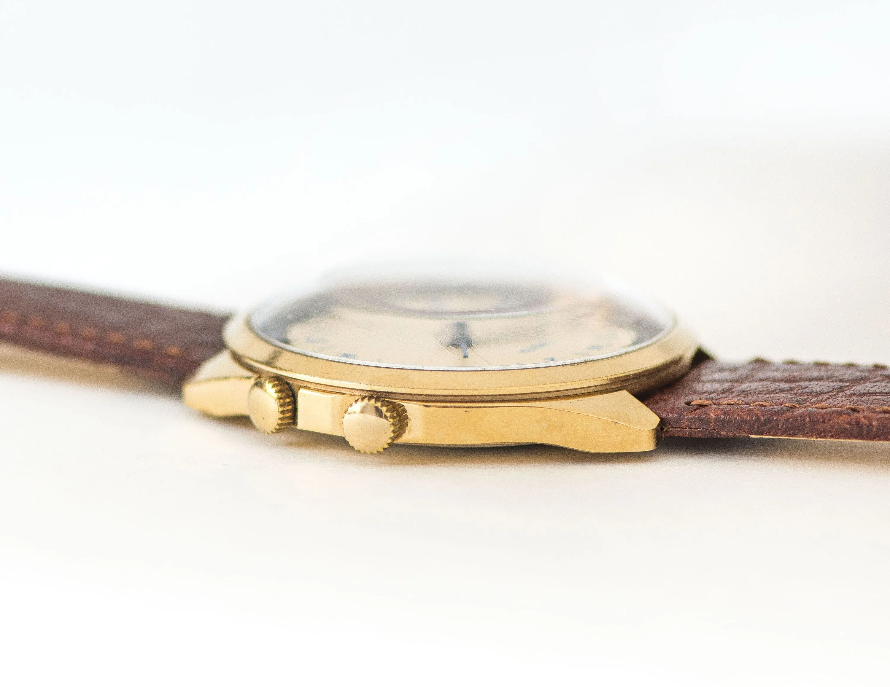 Modern men's watch Rocket limited edition 24 hours watch gold plated, chunky vintage miners watch, submariners watch gift, new luxury strap
