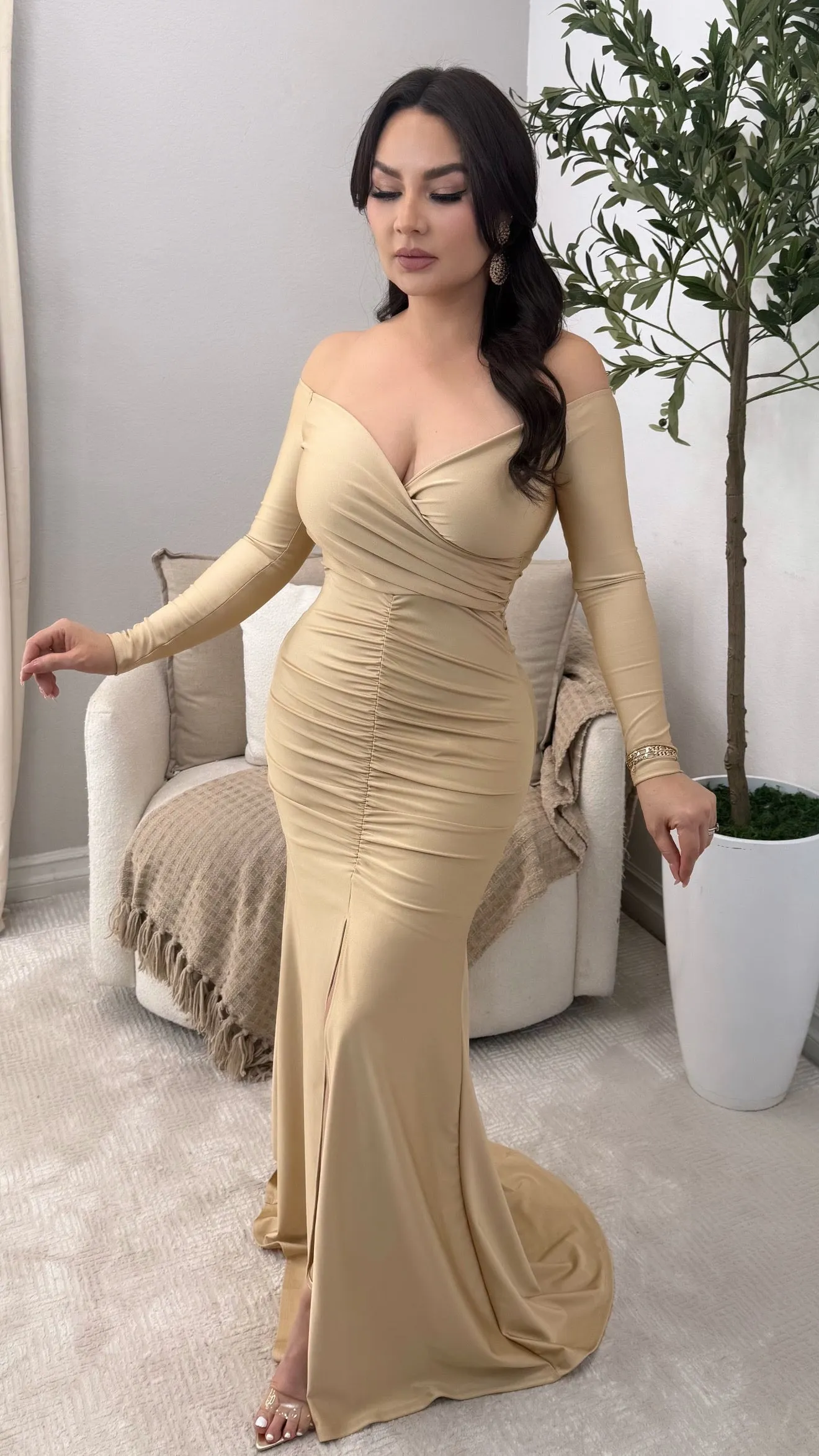 MONTECARLO GOLD DRESS