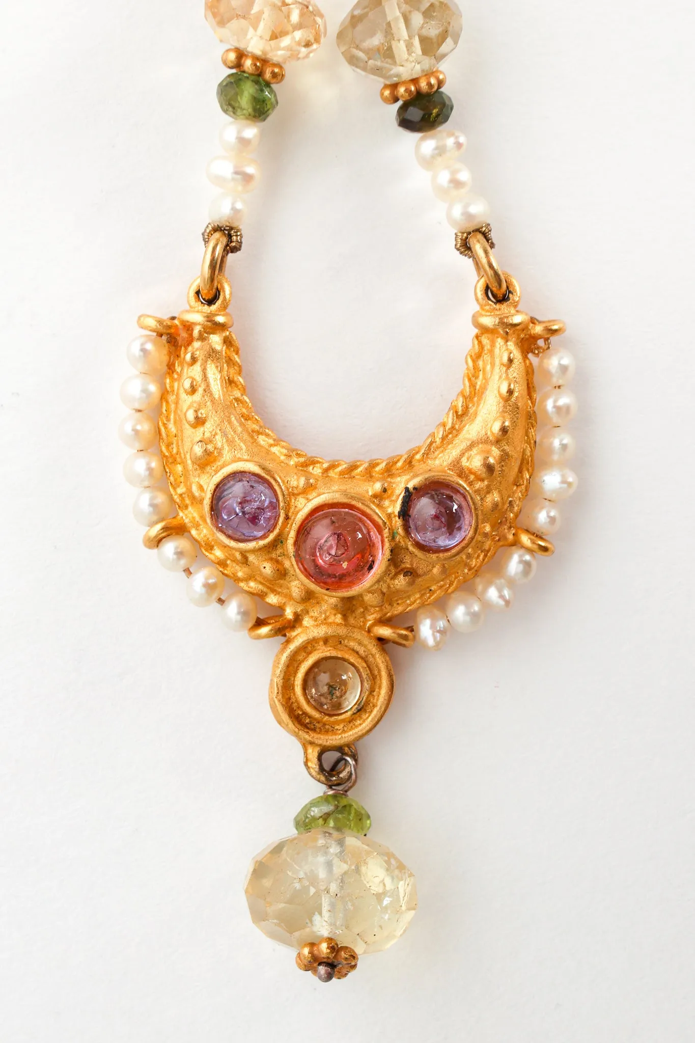 Moon Crystal Chandelier Earrings