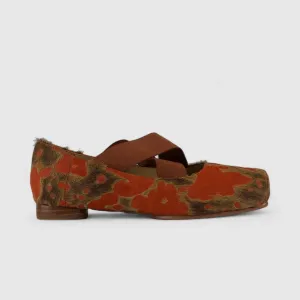 Morbido Comfort Leather Pump Orange HY27-1