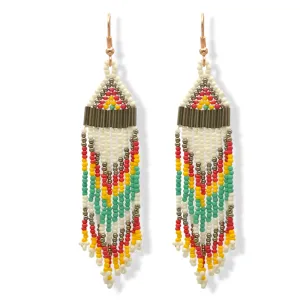 Multi-color Bohemian Seed Bead Tassel Earrings#SH-ER-1203