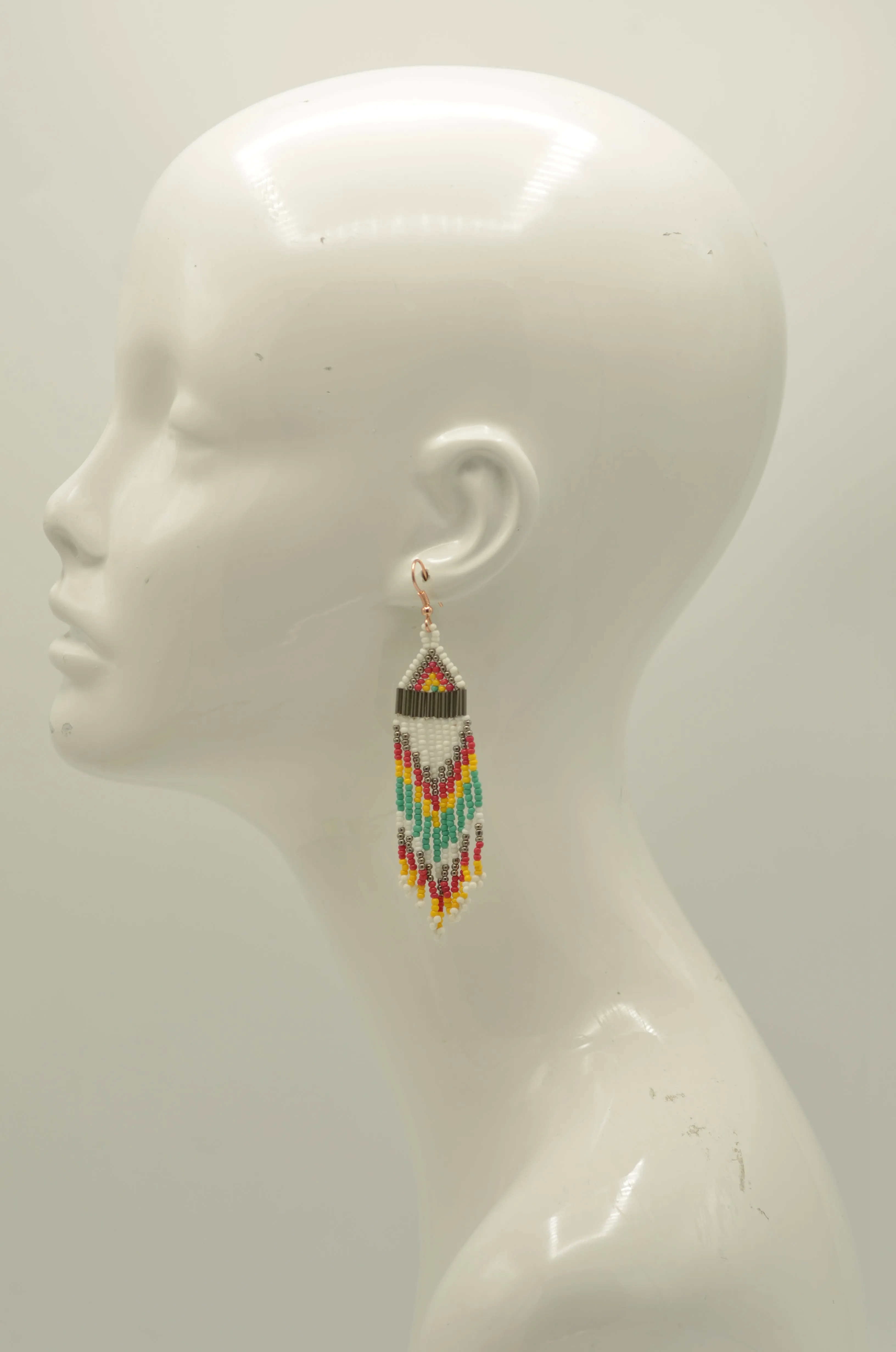 Multi-color Bohemian Seed Bead Tassel Earrings#SH-ER-1203