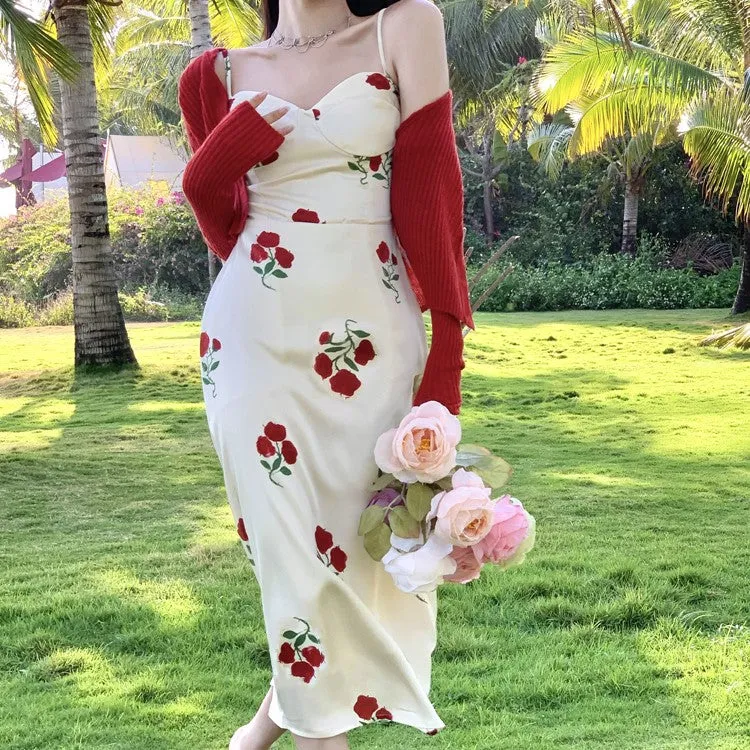Multi Fit And Flare Midi Dress