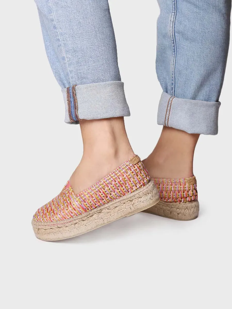 Multicoloured women's flat espadrilles - ARLET-CS