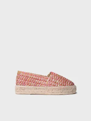 Multicoloured women's flat espadrilles - ARLET-CS