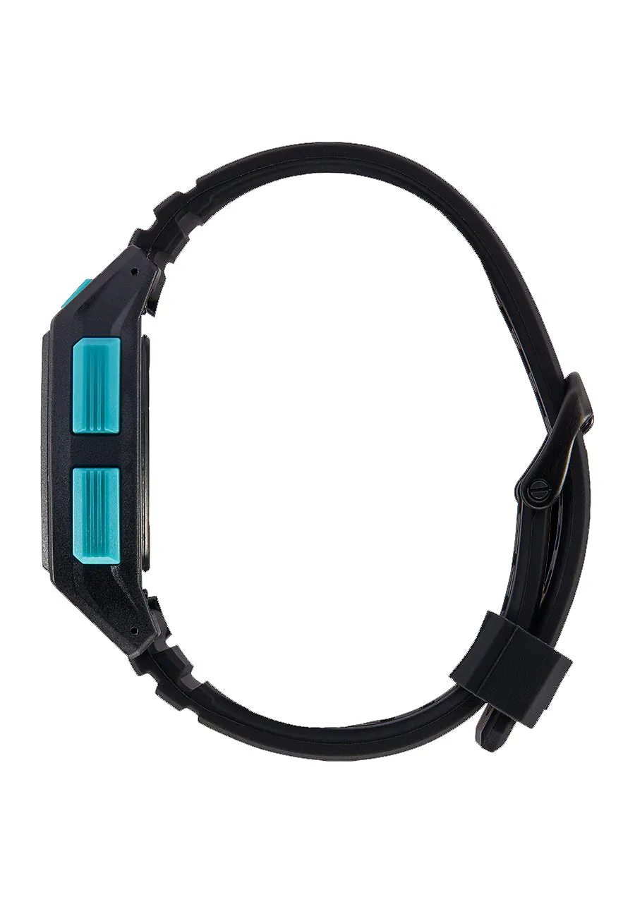 Nixon Base Tide Pro All Black / Blue Watch