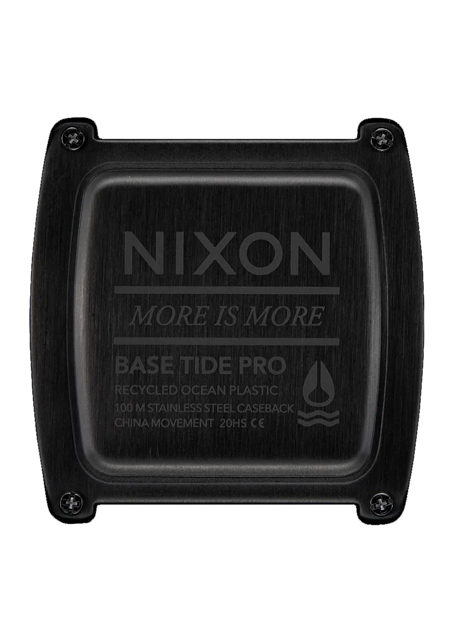 Nixon Base Tide Pro All Black / Blue Watch