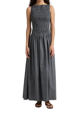 Noa Midi Dress - Daisy Charcoal