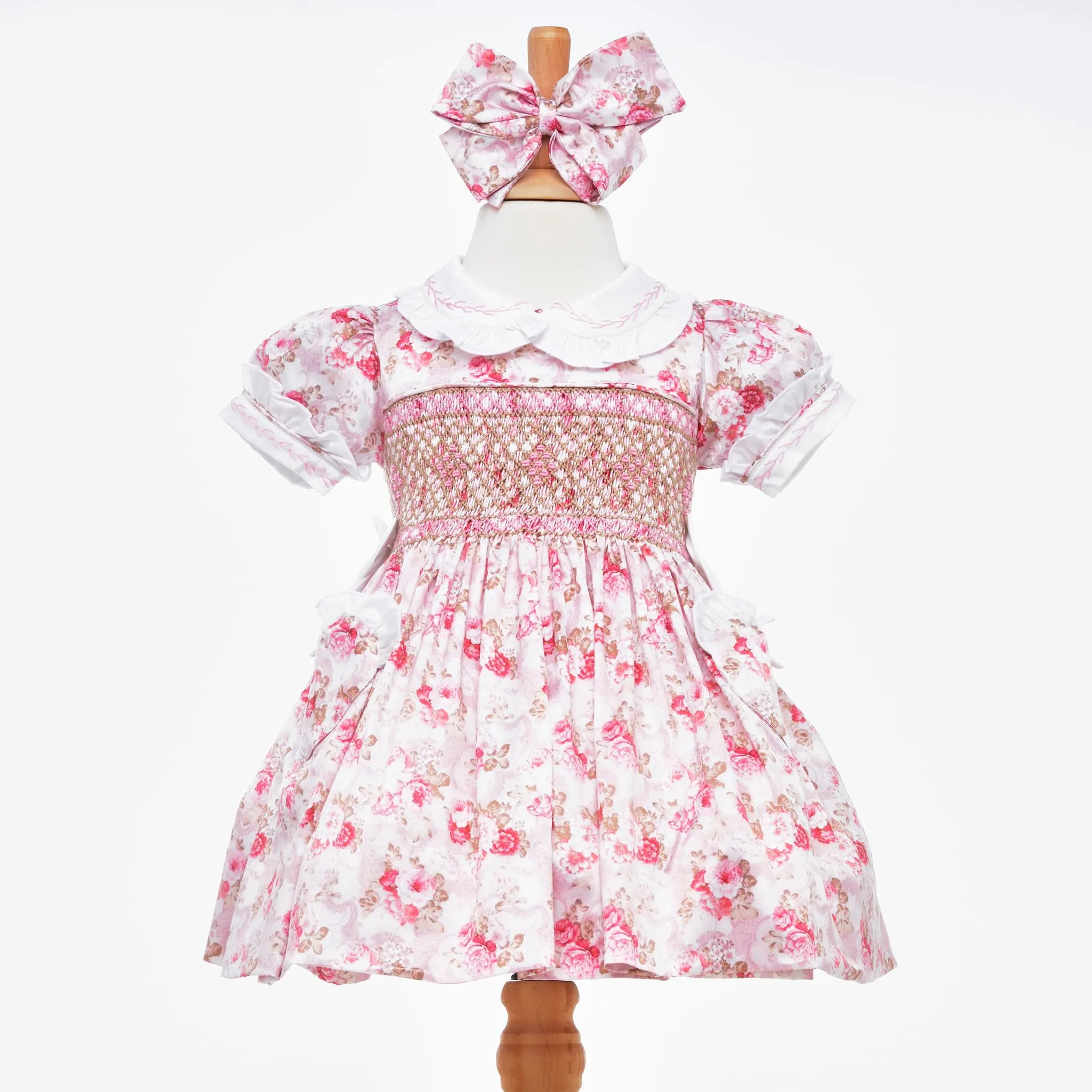 Ocean Baby Blush Rose Satin Dress (3M-8Yrs)