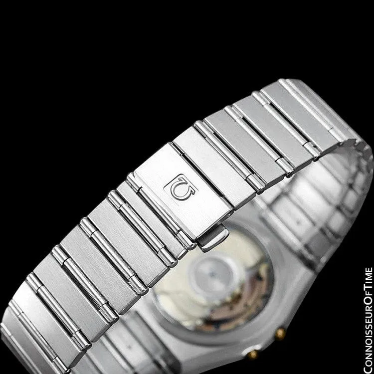 Omega Constellation Manhattan Mens Large Chronometer Watch, Automatic, Date - Stainless Steel & 18K Gold
