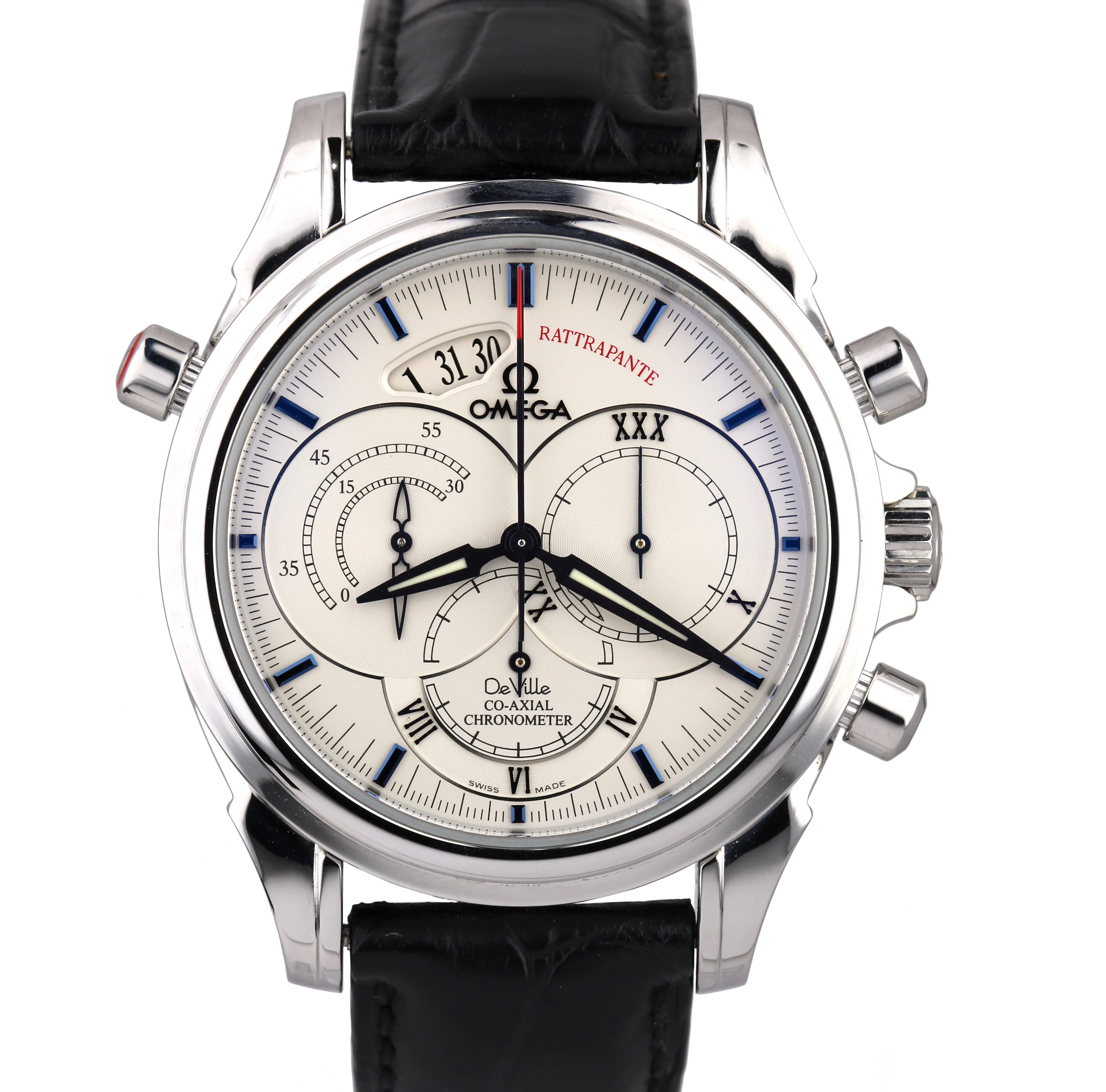 Omega De Ville Chronoscope Co-Axial Rattrapante Stainless 41mm Watch 4847.30.31