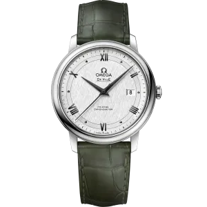 Omega De Ville Prestige 39.5 mm, steel on leather strap
