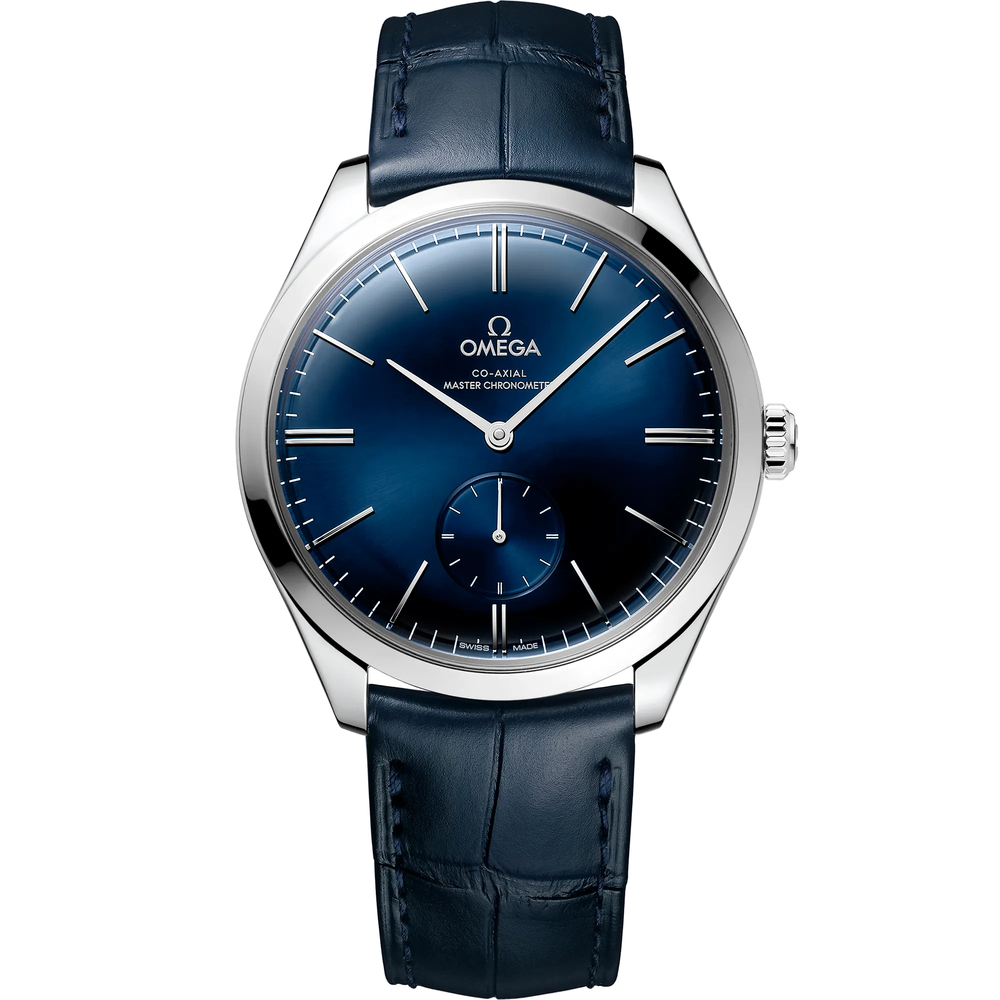 Omega De Ville Trésor 40 mm, steel on leather strap