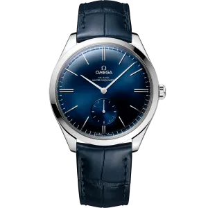 Omega De Ville Trésor 40 mm, steel on leather strap
