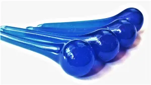 Opaline Cobalt Blue 60mm Raindrop Chandelier Crystals, Pack of 5