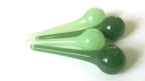 Opaline Jade and Jadeite Green 60mm Raindrop Chandelier Crystals, Pack of 4