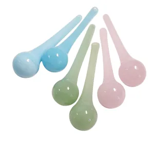 Opaline Pink, Aqua, and Jadeite 60mm Raindrop Chandelier Crystals, Pack of 6