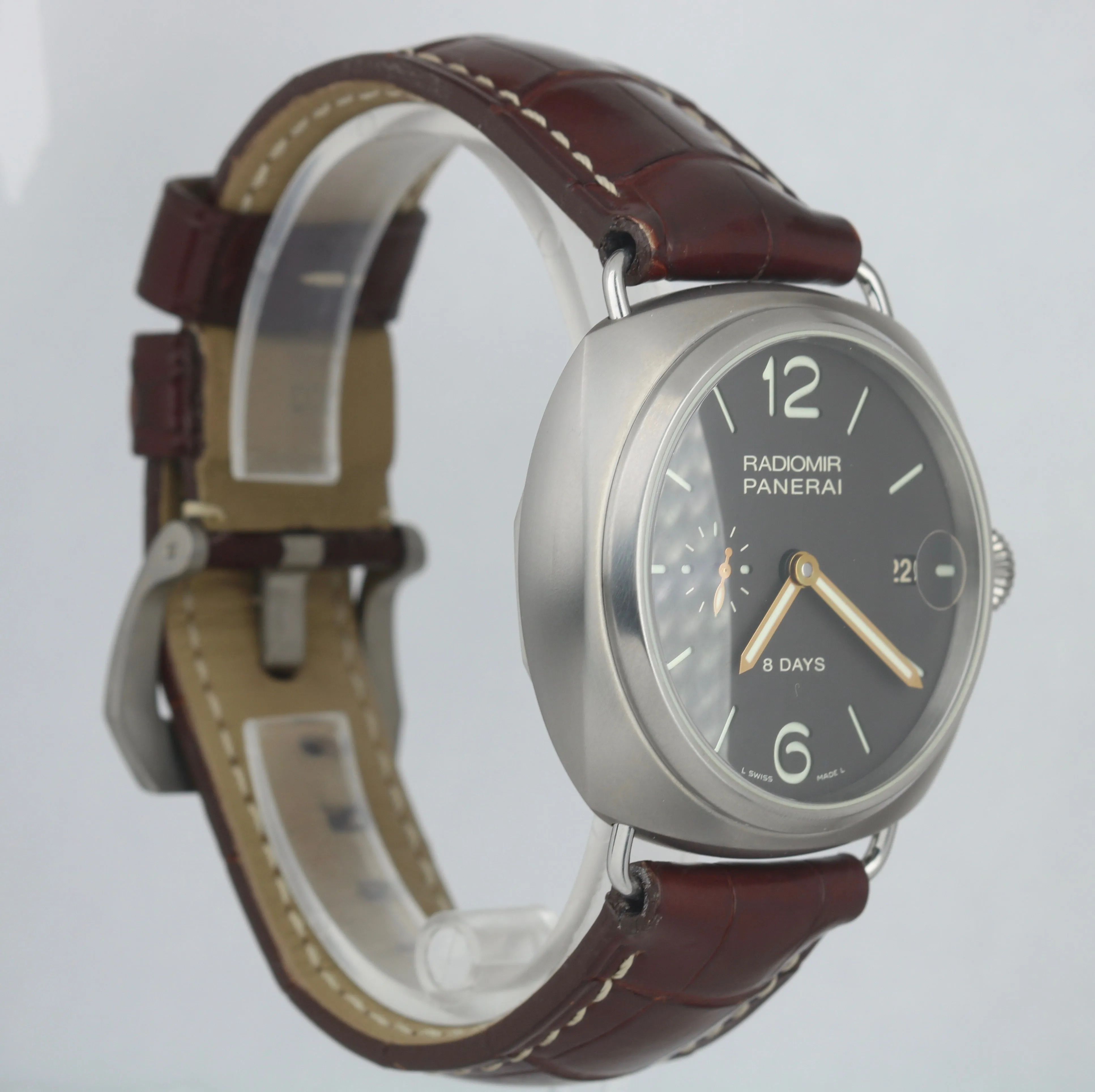 Panerai PAM 346 Radiomir 8 Days Power Titanium Tobacco 45mm Watch PAM00346