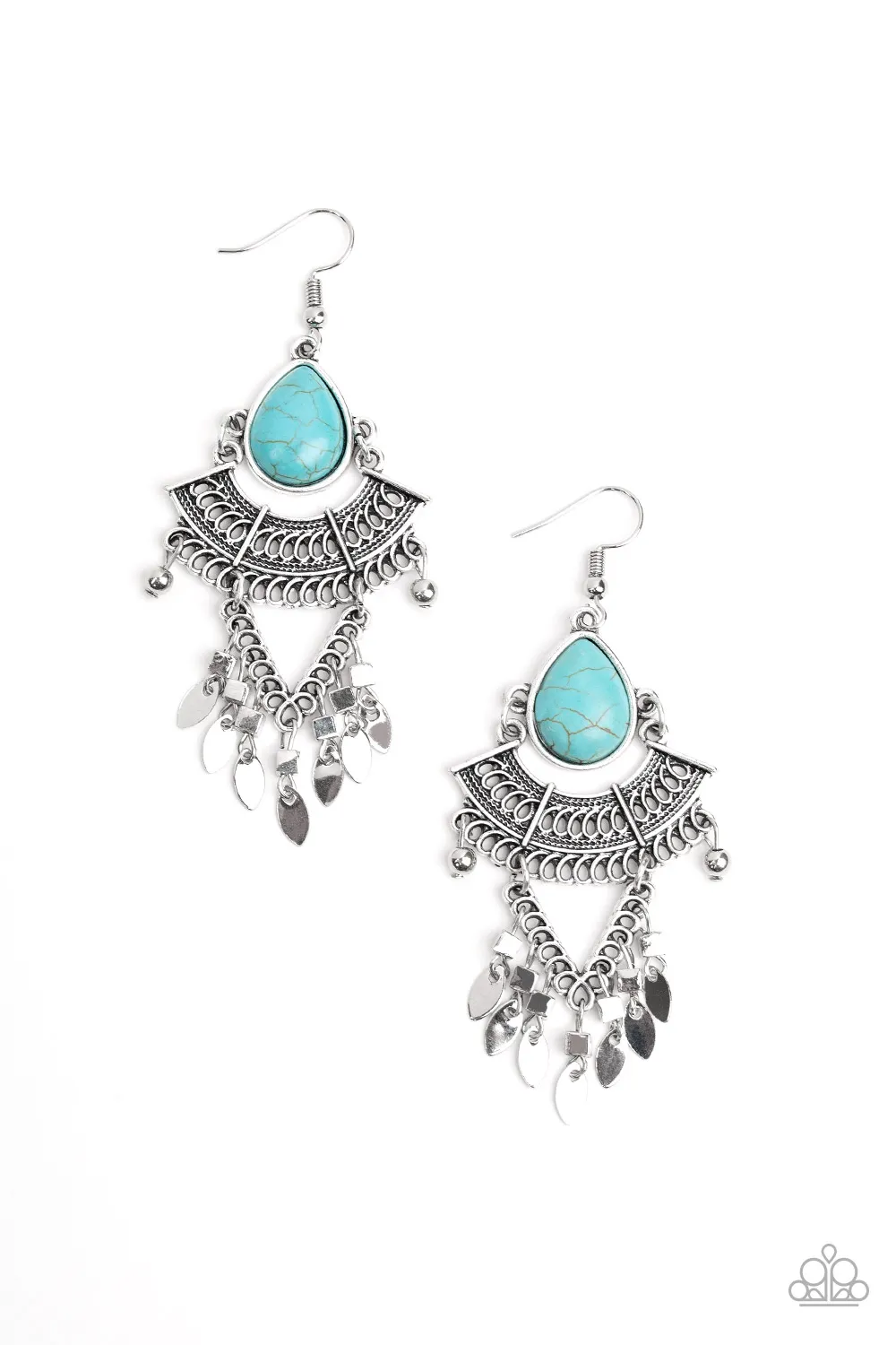 Paparazzi Vintage Vagabond Earrings Blue