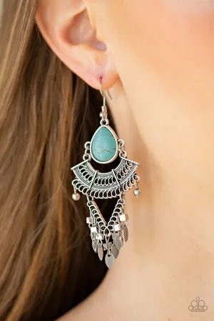 Paparazzi Vintage Vagabond Earrings Blue