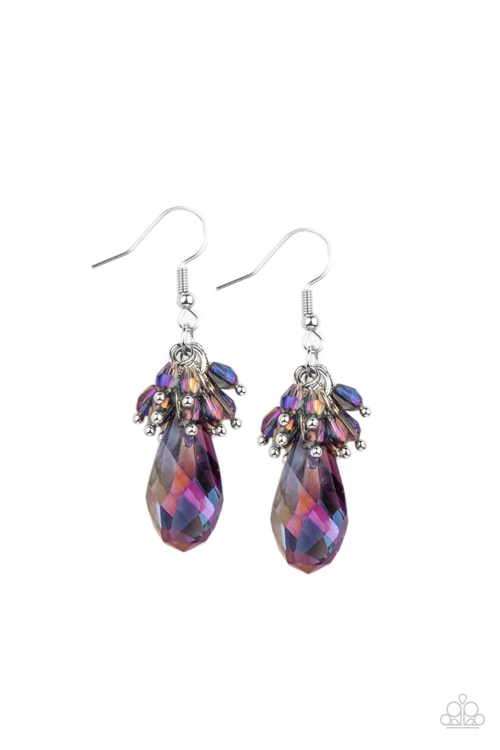 Paparazzi Well Versed in Sparkle - Iridescent Earrings