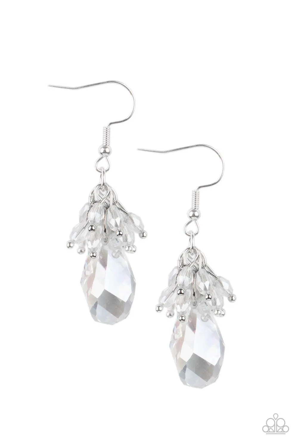 Paparazzi Well Versed in Sparkle - Iridescent Earrings