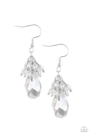 Paparazzi Well Versed in Sparkle - Iridescent Earrings