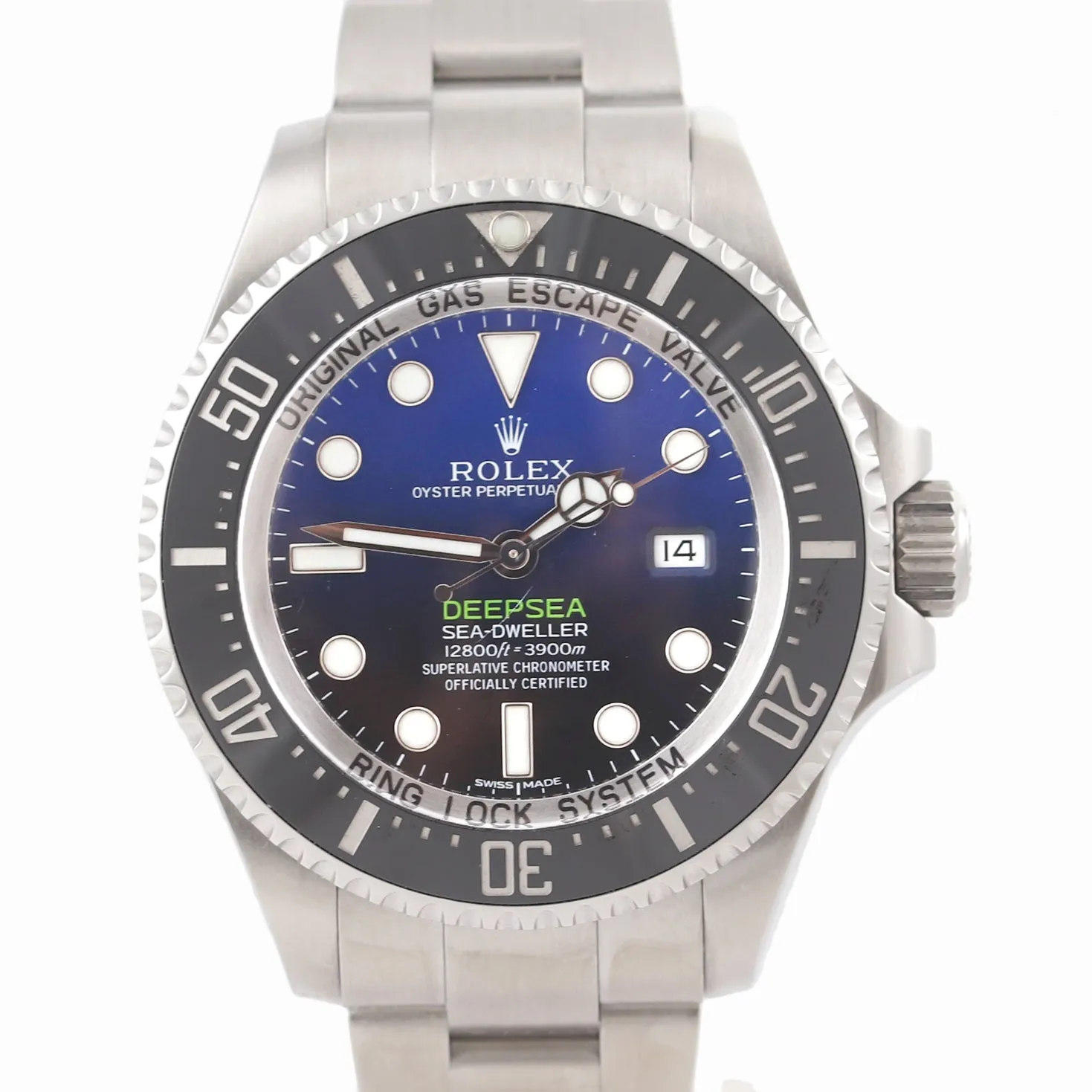 PAPERS 2017 Rolex Deepsea Sea-Dweller D-Blue 116660 Steel James Cameron Watch