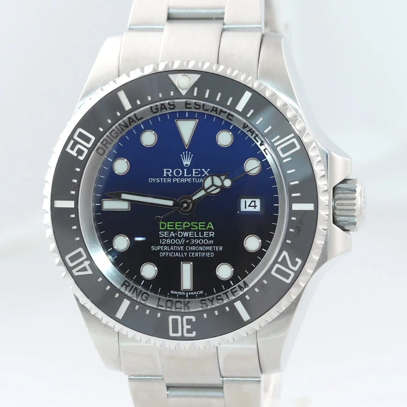 PAPERS 2017 Rolex Deepsea Sea-Dweller D-Blue 116660 Steel James Cameron Watch
