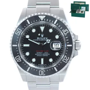 PAPERS MK1 Rolex Sea-Dweller RED Ceramic 126600 Steel 43mm Watch Box