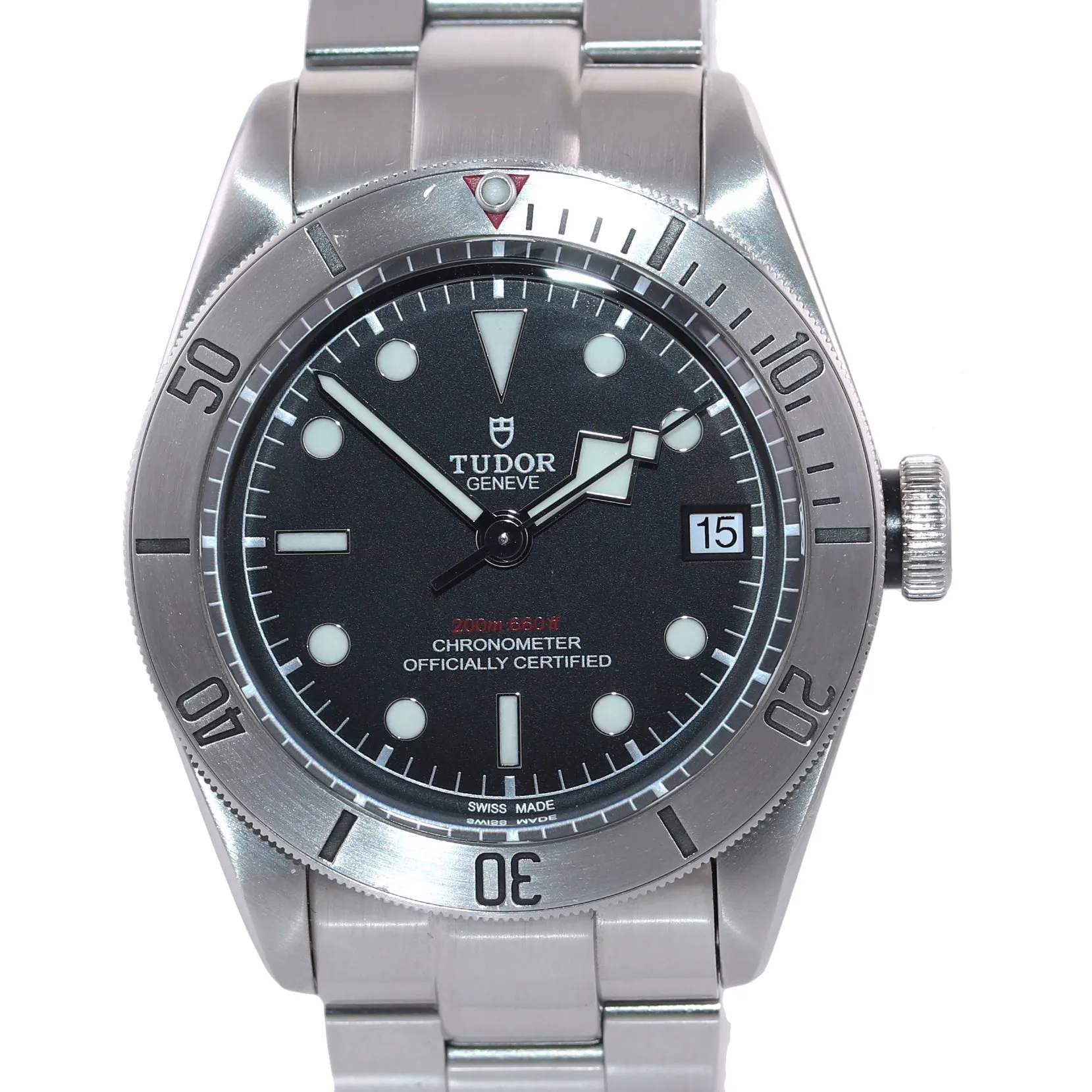 PAPERS Tudor Black Bay Steel 79730 Black Dial 41mm Dive Watch Nato Box