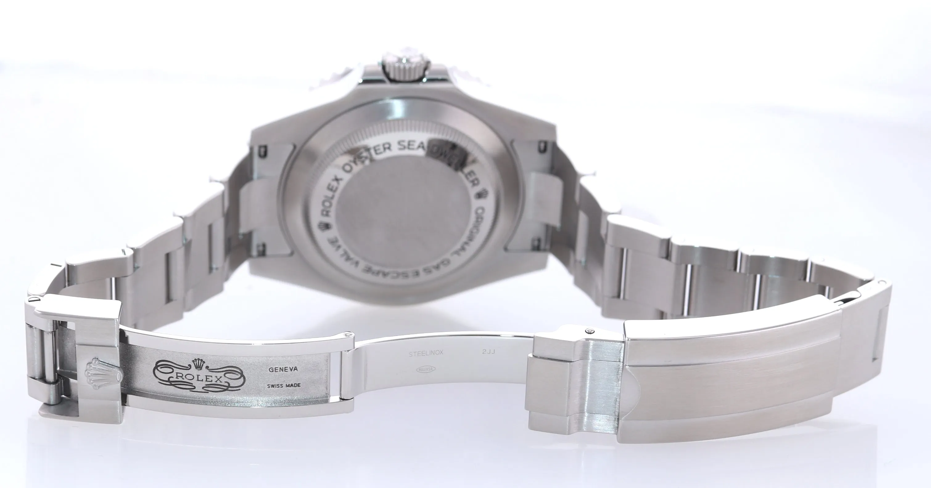 PAPERS Unpolished Rolex Sea-Dweller Black Ceramic 116600 Steel Dive Watch Box