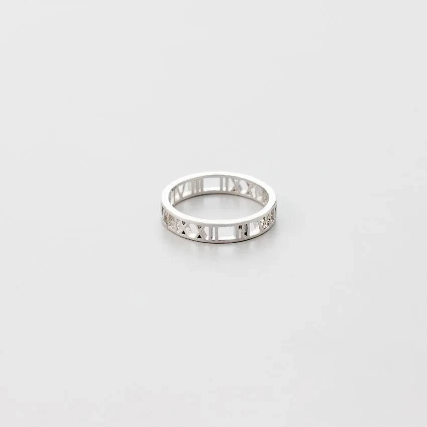 Personalized Roman Numerals Ring