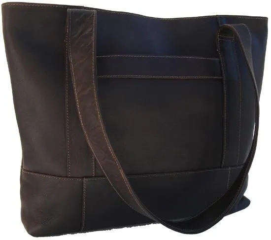 Piel Leather Top-Zip Tote