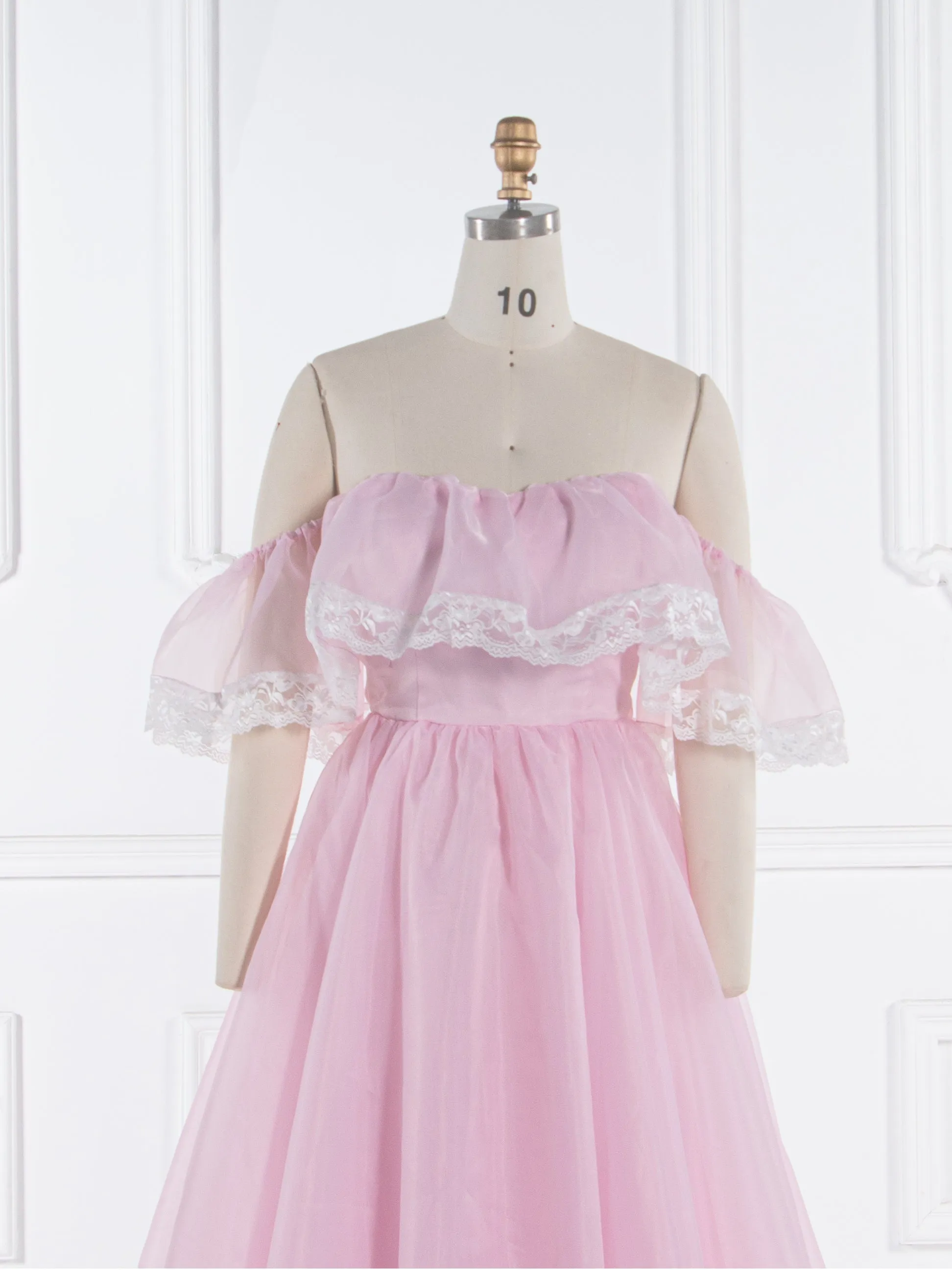 Pink Prom Party Organza Dress with Lace Details Elegant Wedding Guest Dresses YW243165