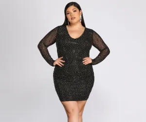 Plus Set In Charming Heat Stone Dress