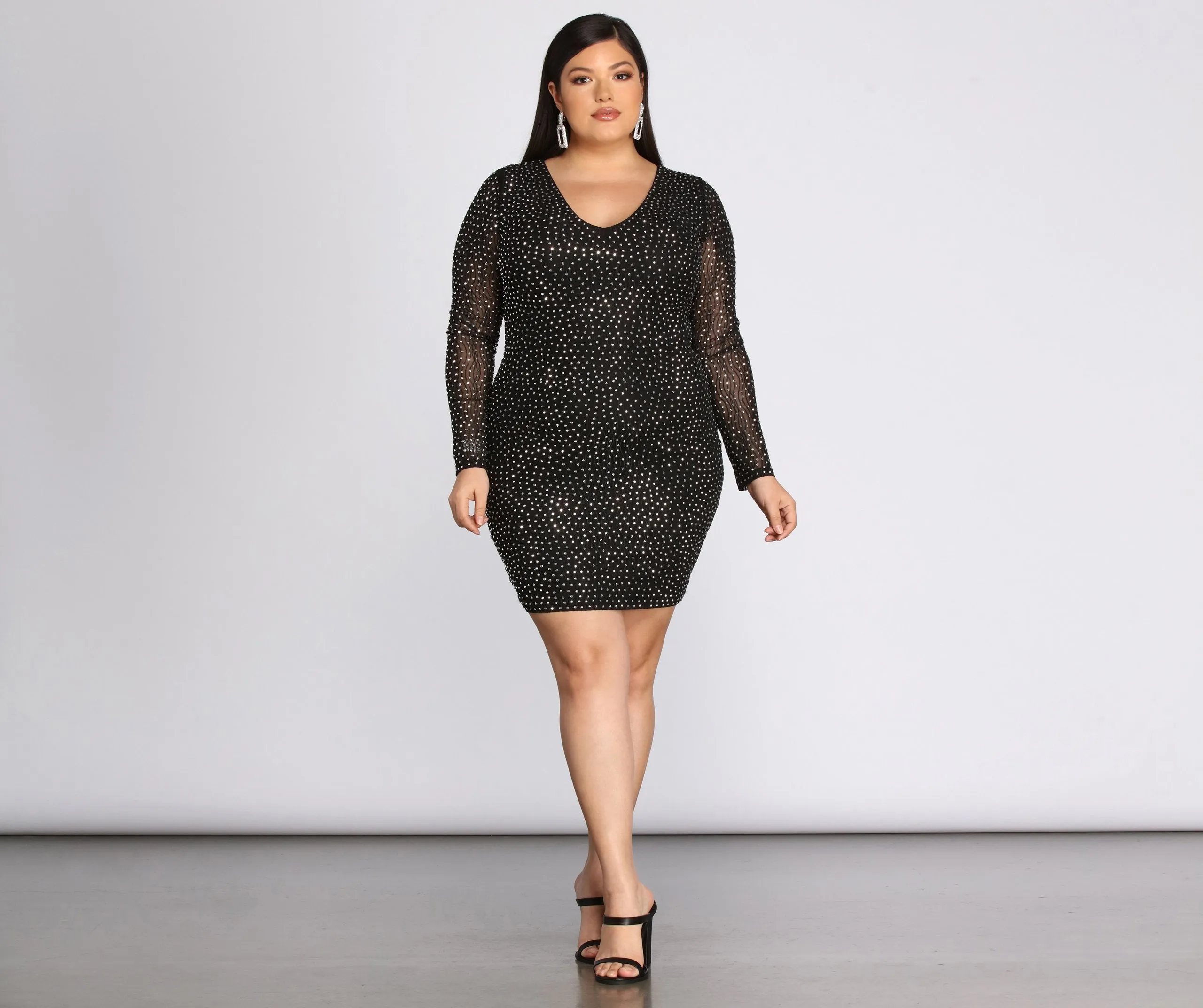 Plus Set In Charming Heat Stone Dress