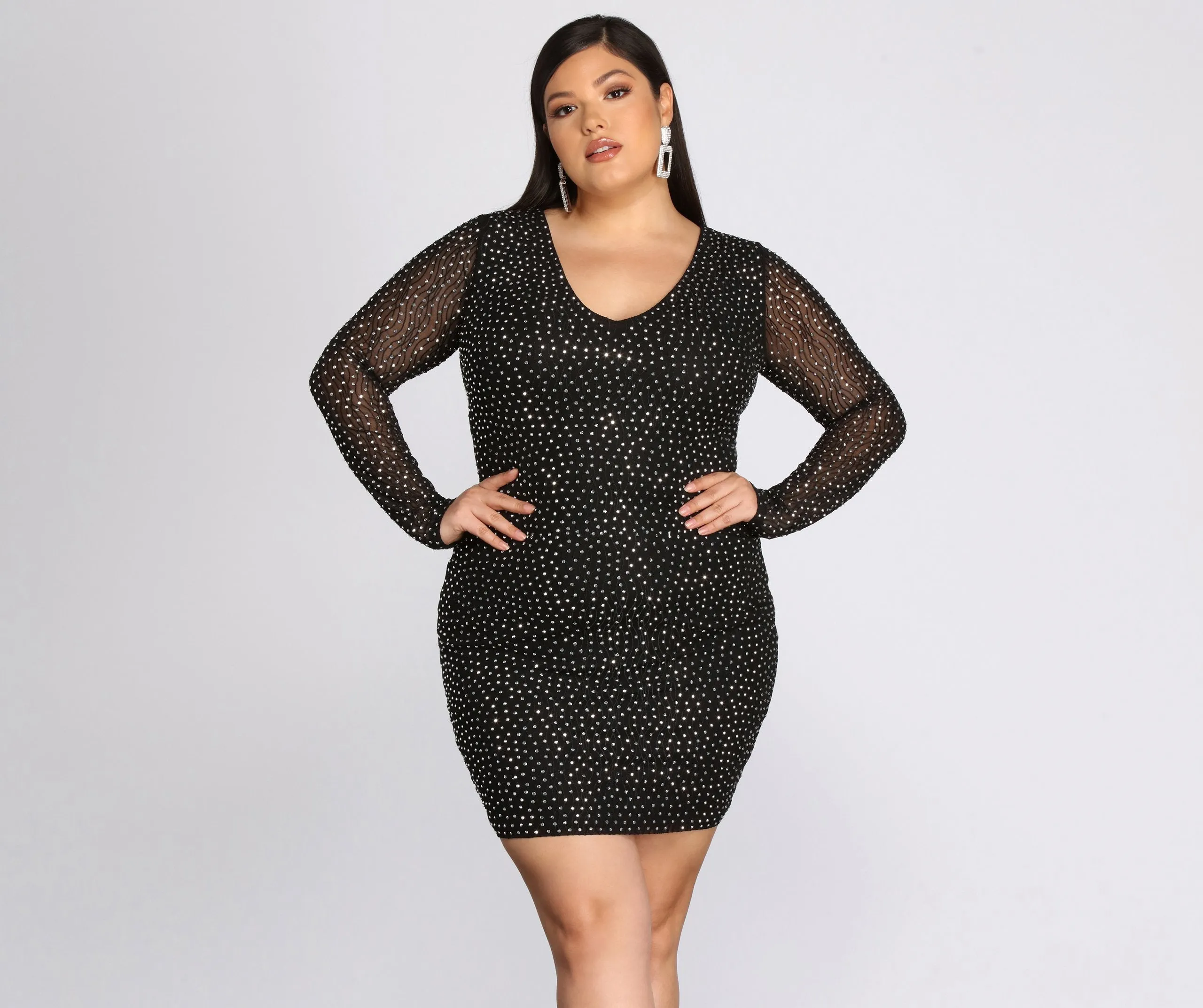 Plus Set In Charming Heat Stone Dress