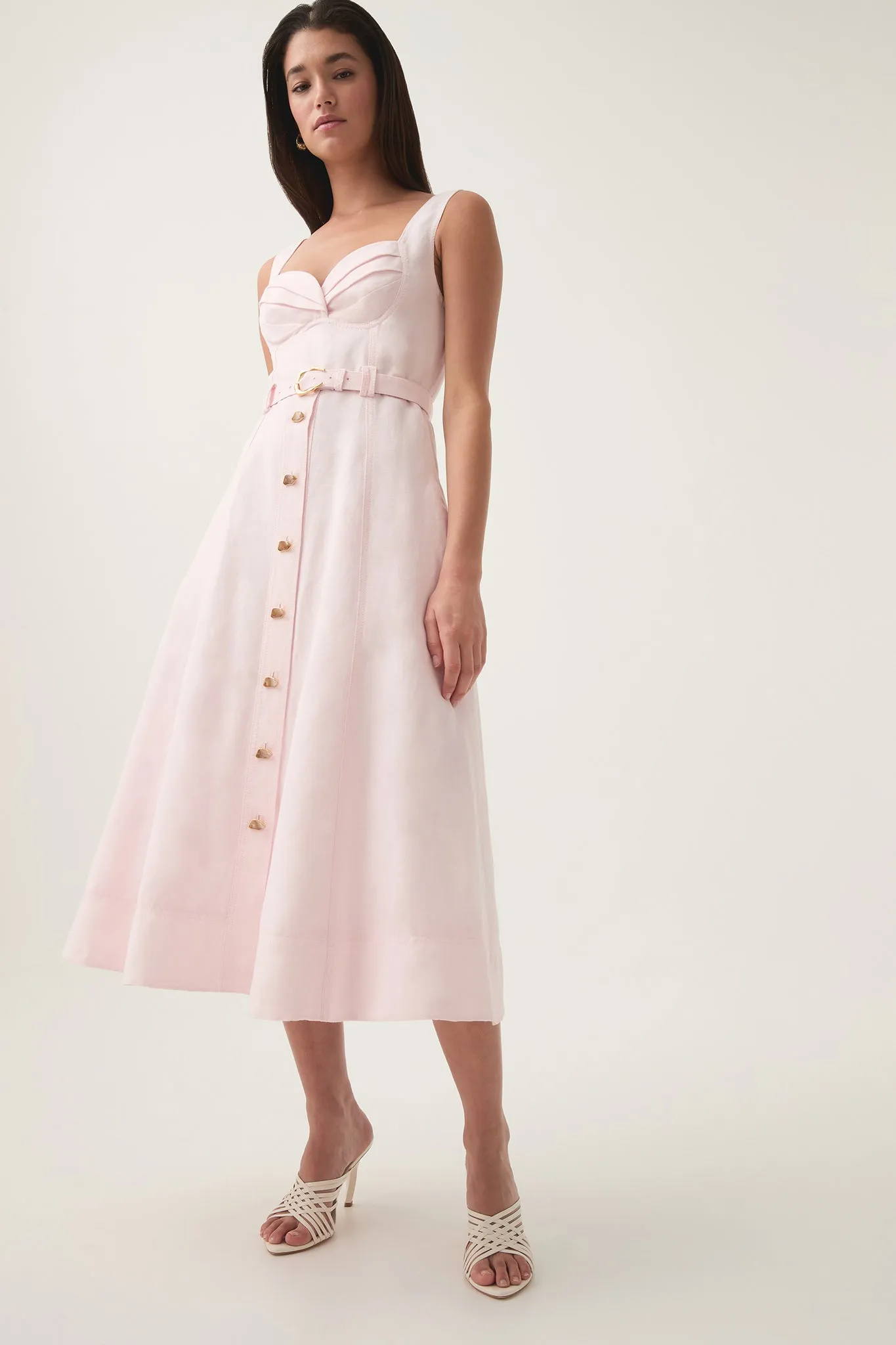 Primary Belted Midi Dress