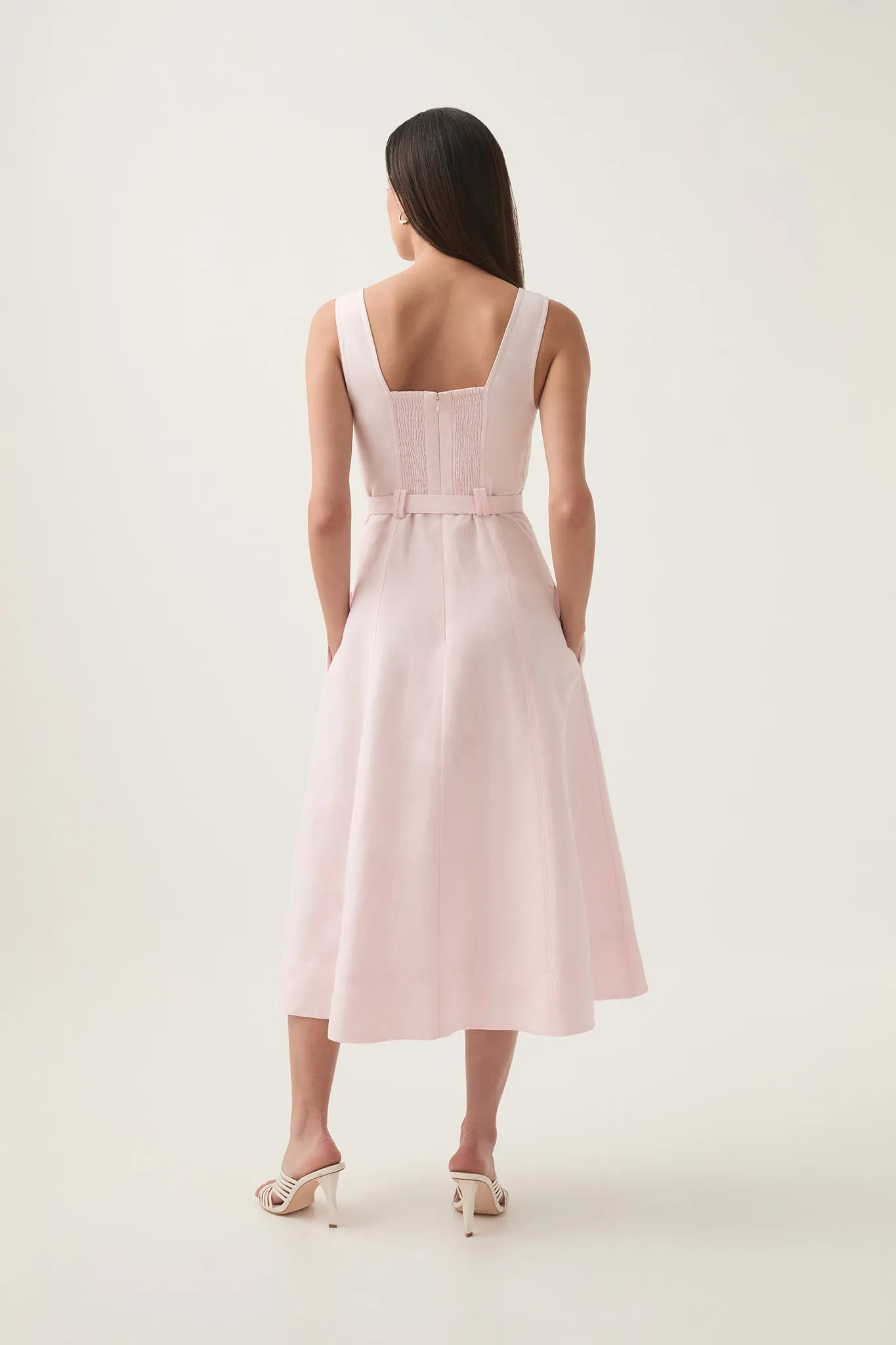 Primary Belted Midi Dress