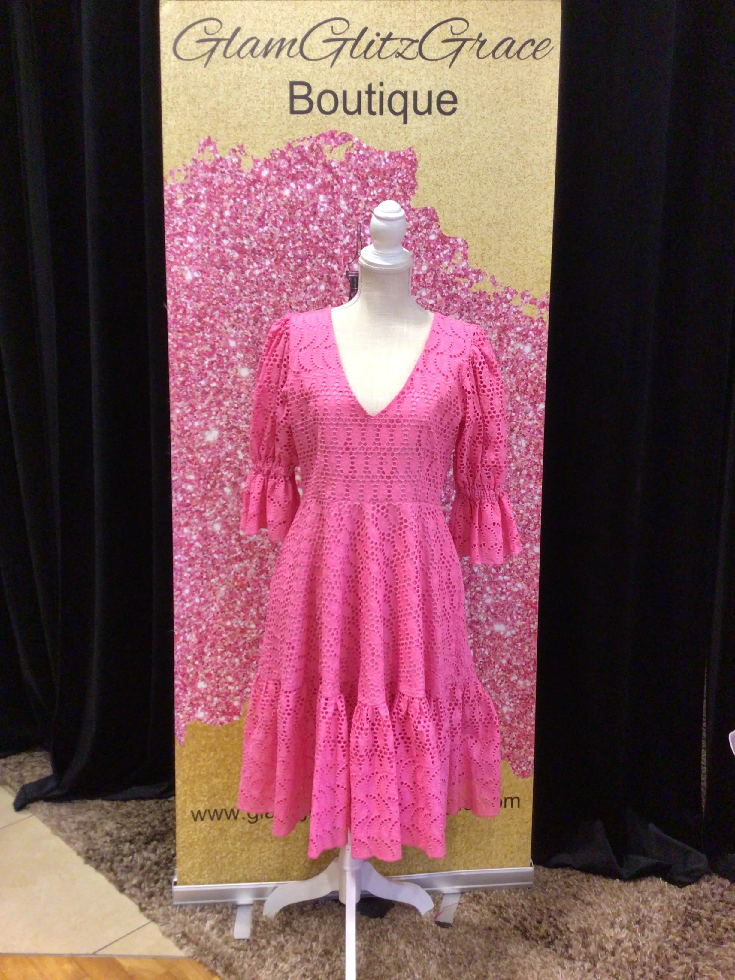 Puffed Sleeved Dress