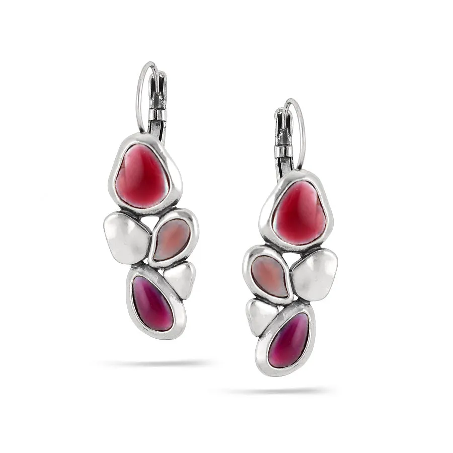 PURPLE DROP EARRINGS #222PP3201 (1E1)