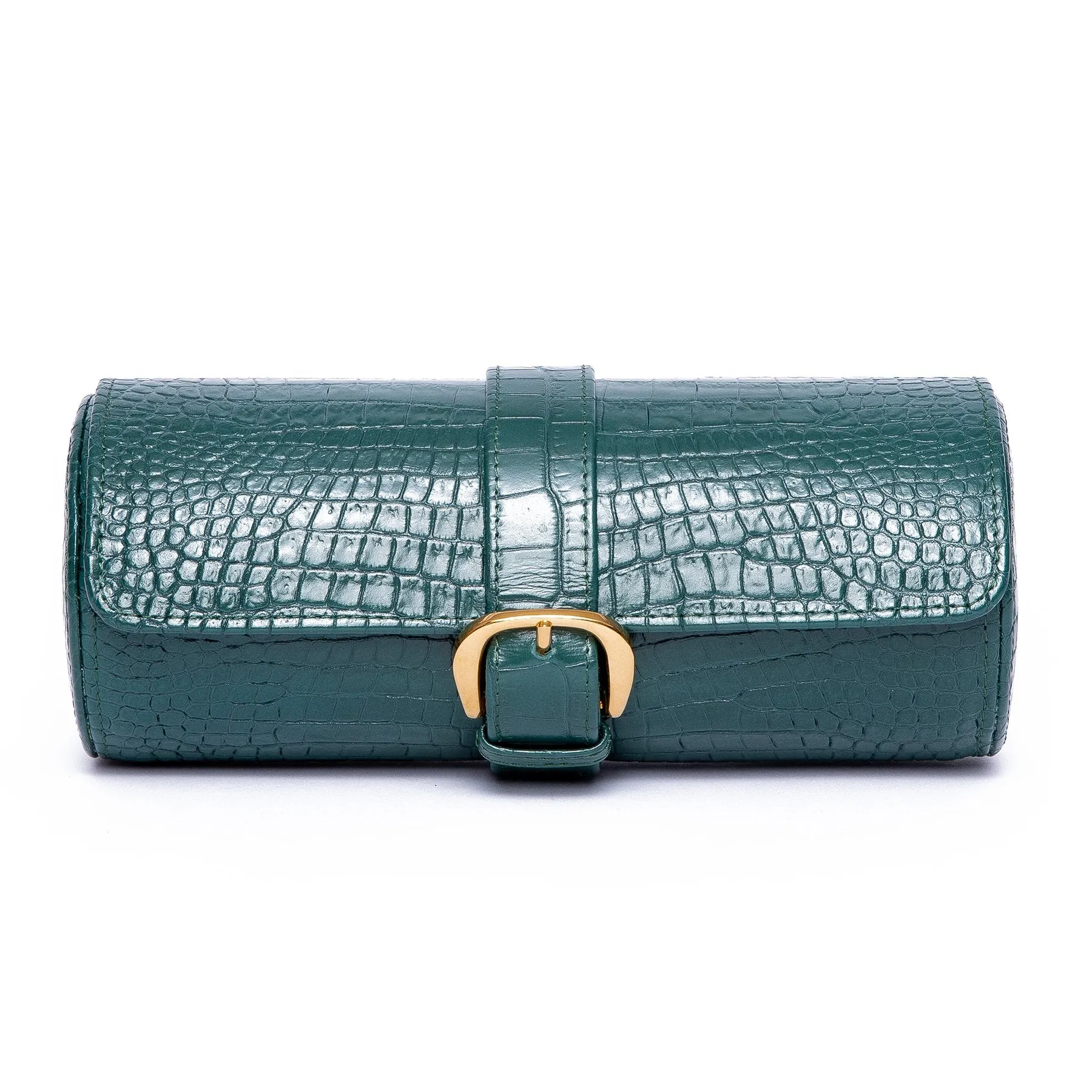 Rapport - Brompton Triple Watch Roll in Green Croco | D168