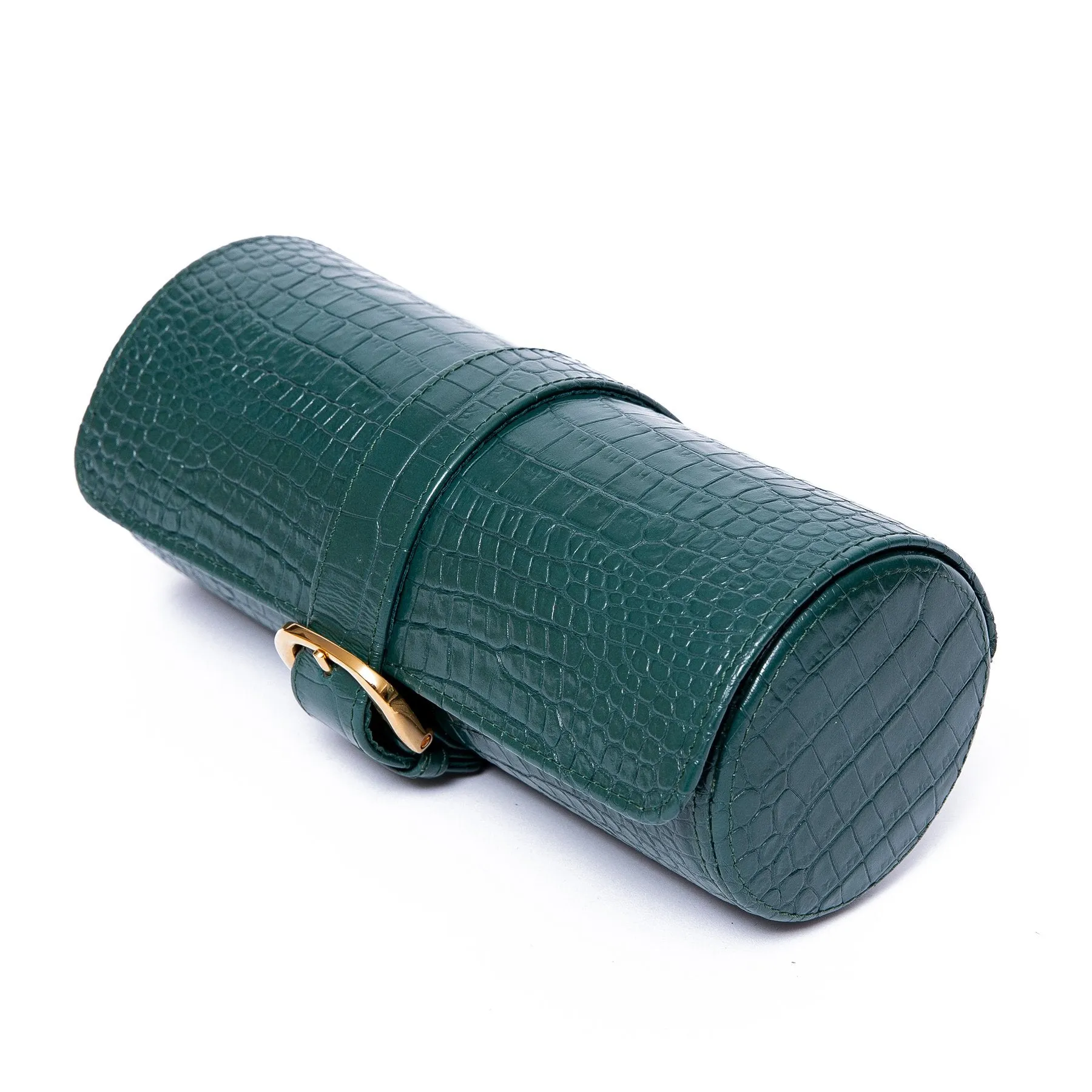 Rapport - Brompton Triple Watch Roll in Green Croco | D168