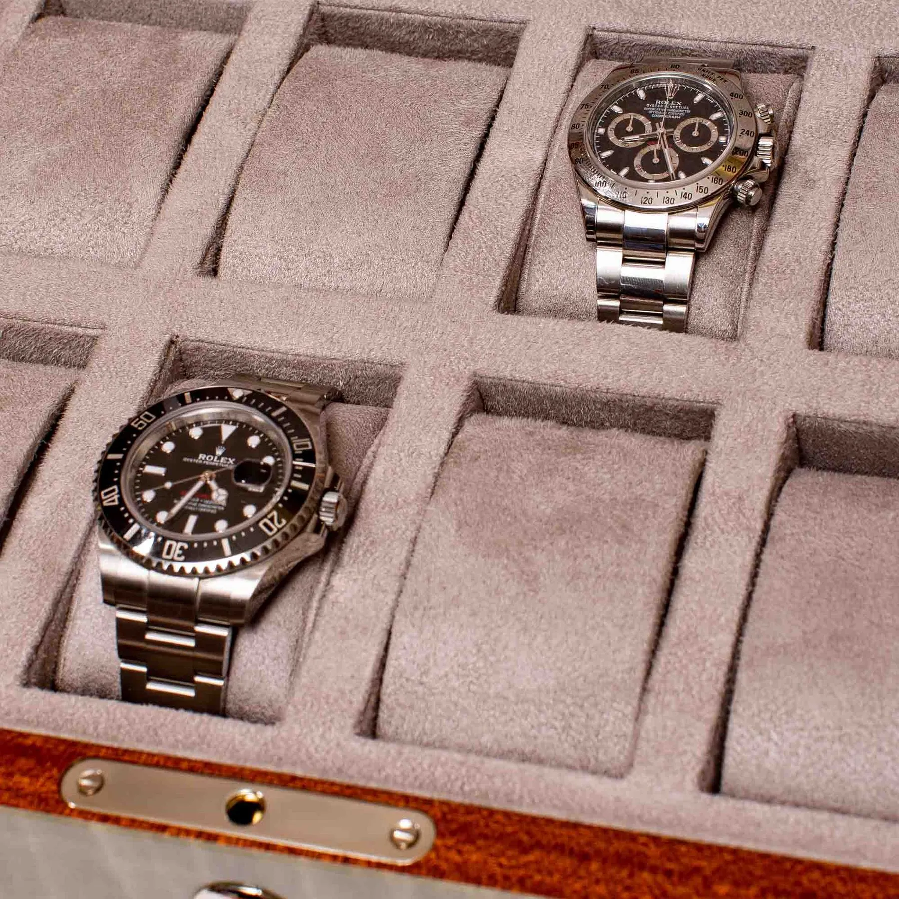Rapport - Heritage 4 Watch Box in Grey Lacquer | L415